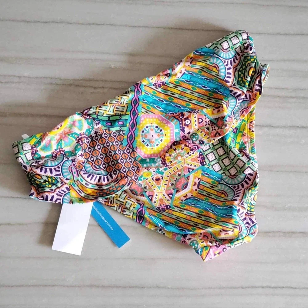 NWT Bleu Rod Beattie Seriously Sunny Sarong Bottom Set